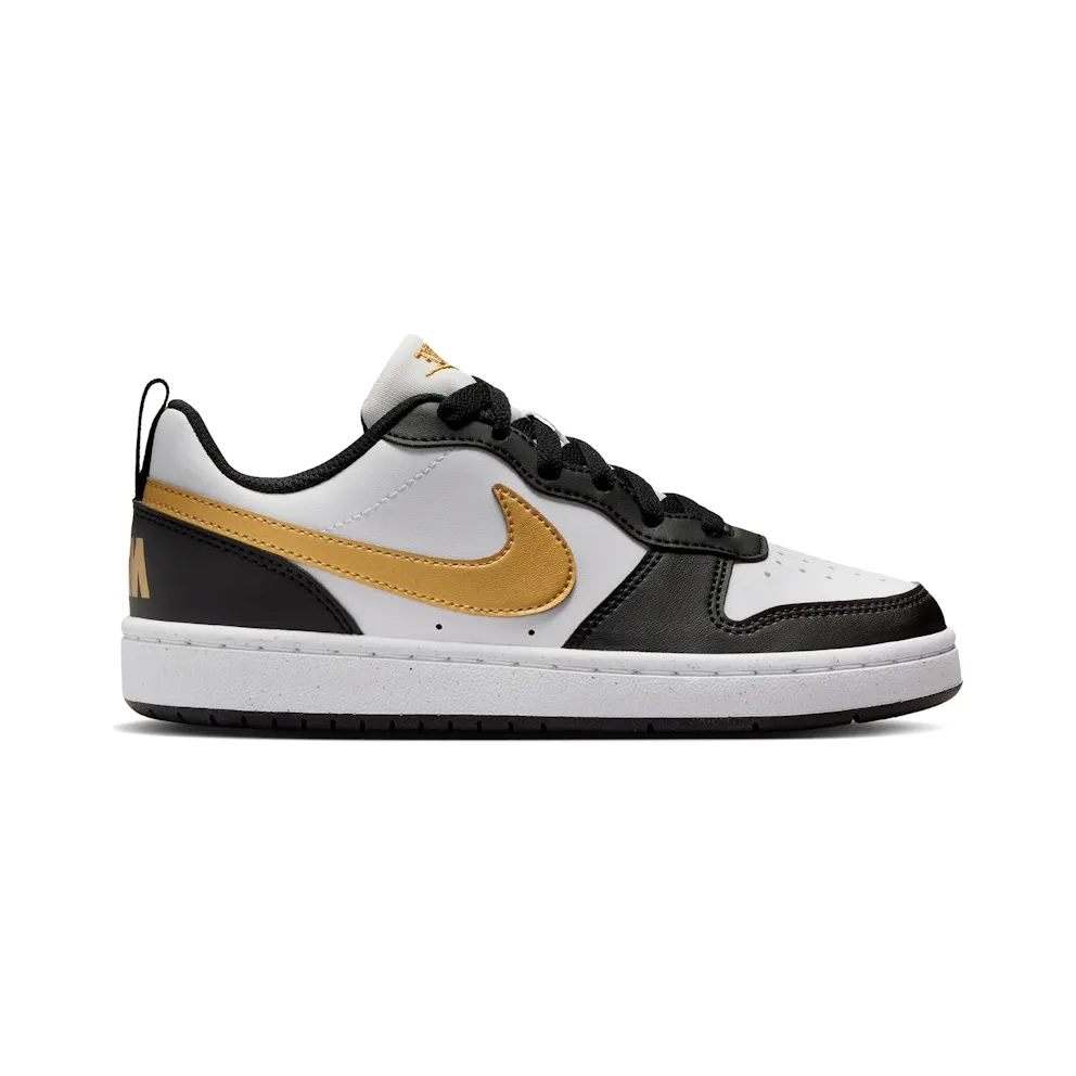 Nike Court Borough Low Recraft Black White Metallic Gold (DV5456-008)