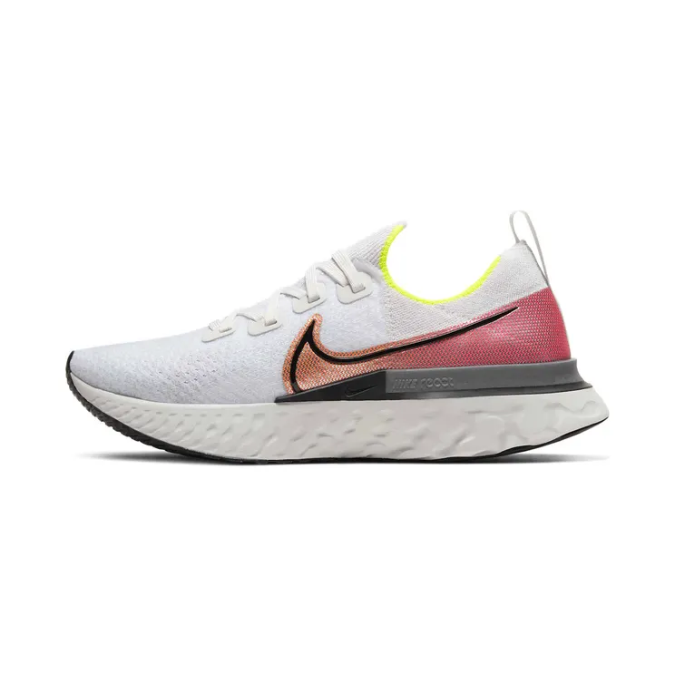Nike React Infinity Run FK “Platinum Tint / Pink Blast / Total Orange / Black” (CD4371-004)