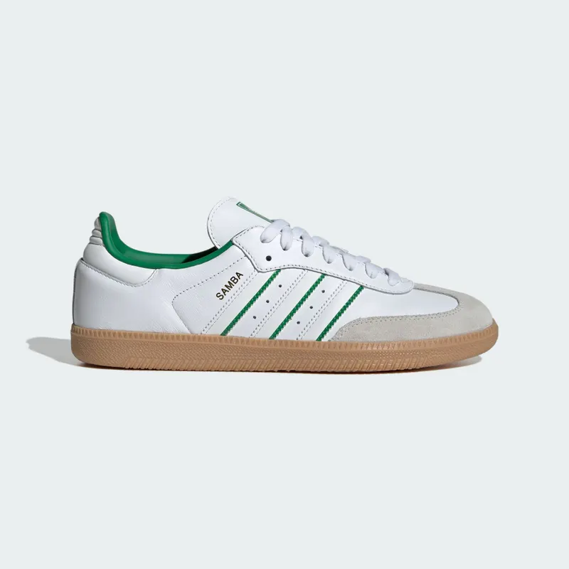 Adidas Samba OG Cloud White / Crystal White / Green (JI2044)