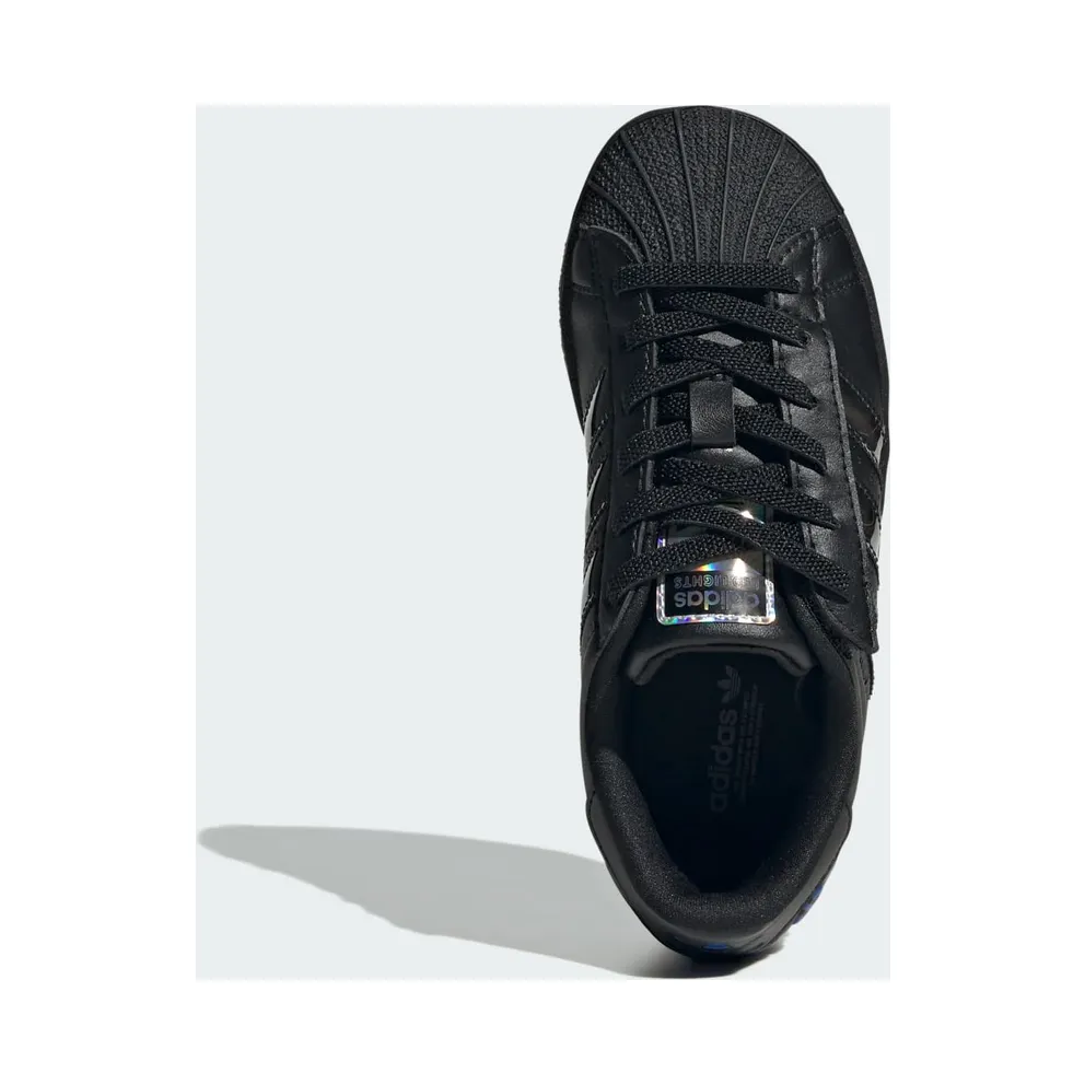 Adidas Superstar Led Lights Comfort Closure Elastic Lace Kids Core Black / Core Black / Preloved Violet (JS1295)