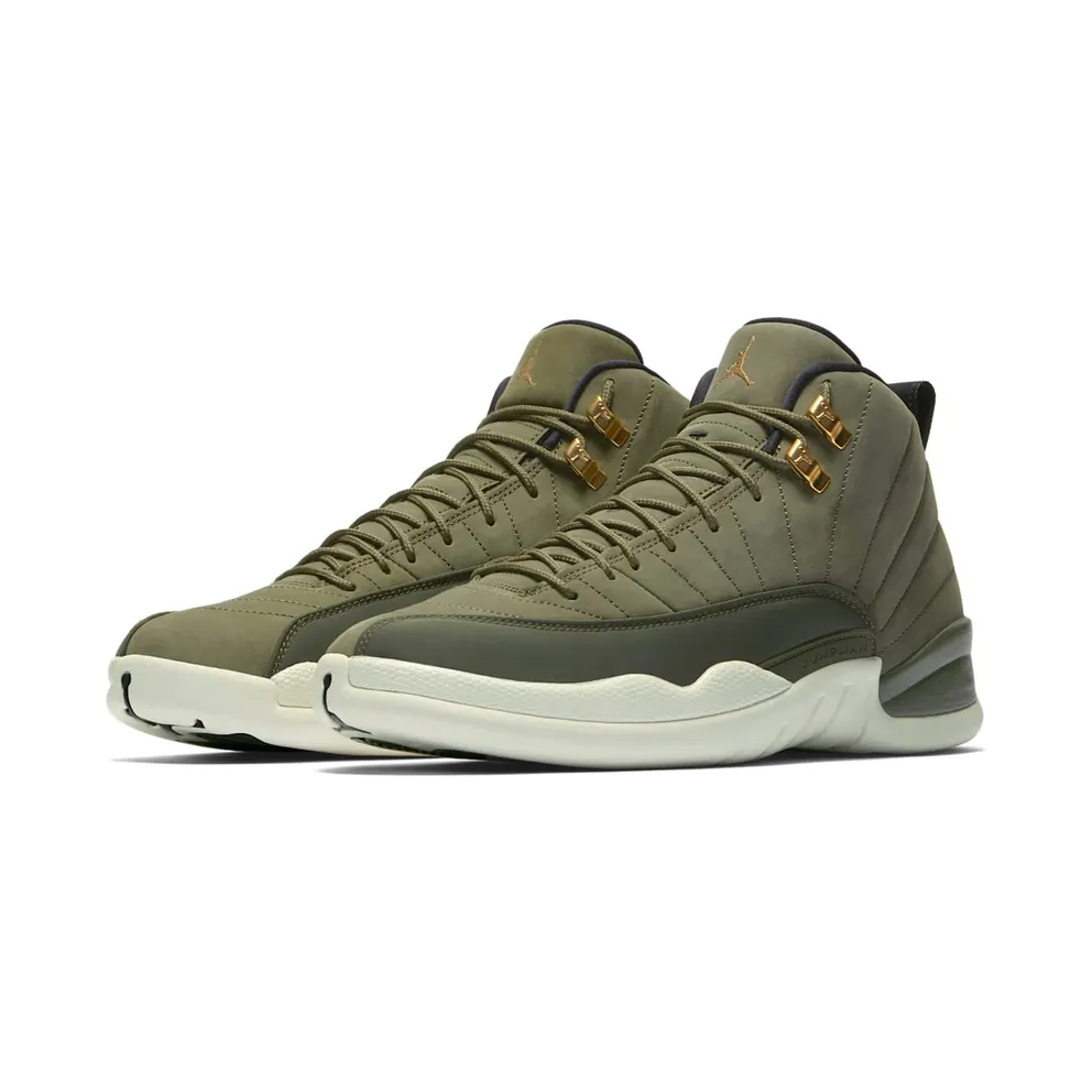 Jordan 12 Retro Chris Paul Class Of 2003 Olive Canvas/Black-Sail (130690-301)