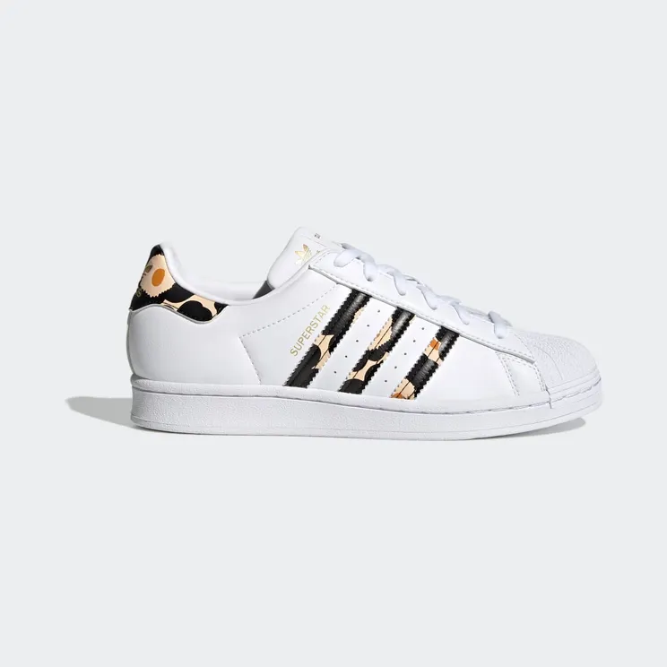 adidas Marimekko Superstar Cloud White / Core Black / Gold Metallic (H04076)