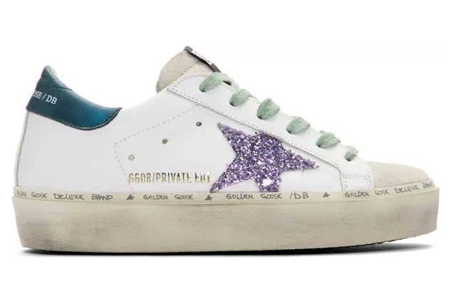 Golden Goose SSENSE Exclusive White and Blue Limited Edition Hi Star Sneakers (F35WS945.J7)