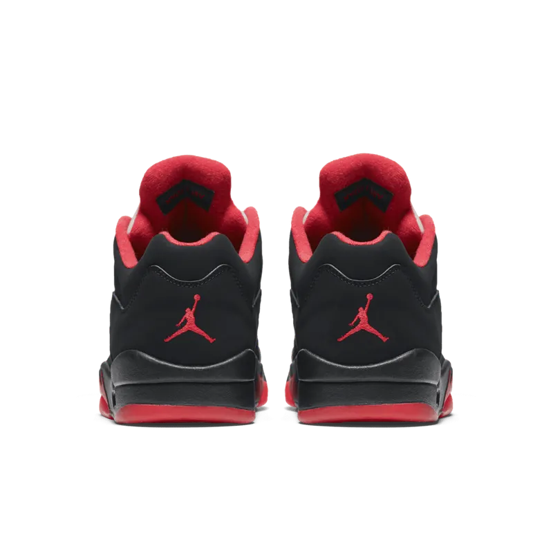 Jordan 5 Retro Low Alternate 90 Black/Gym Red-Metallic Hematite (819171-001)