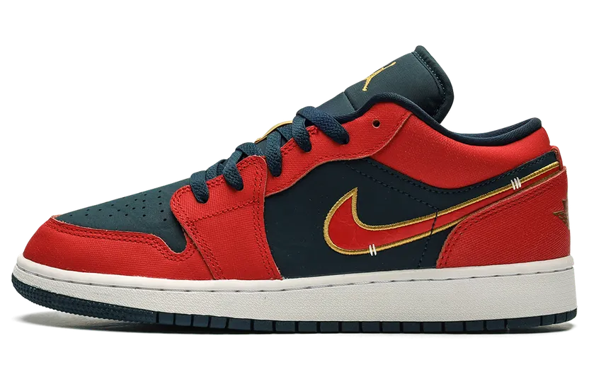 Jordan 1 Low GS “Armory Navy Sport Red” (FQ7380-400)