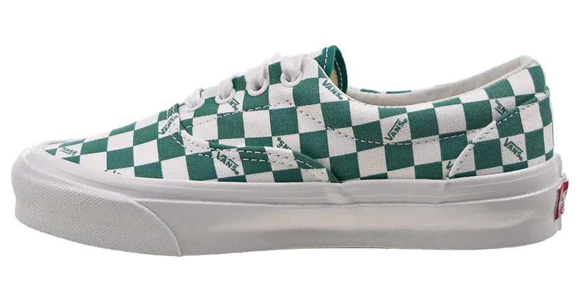 Vans Vault OG Era LX Checkboard Logo “Cadmium Green-White” (VN0A3CXN9TX)