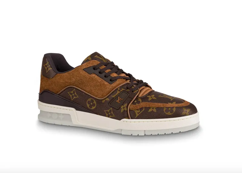 Louis Vuitton Trainer Suede Monogram