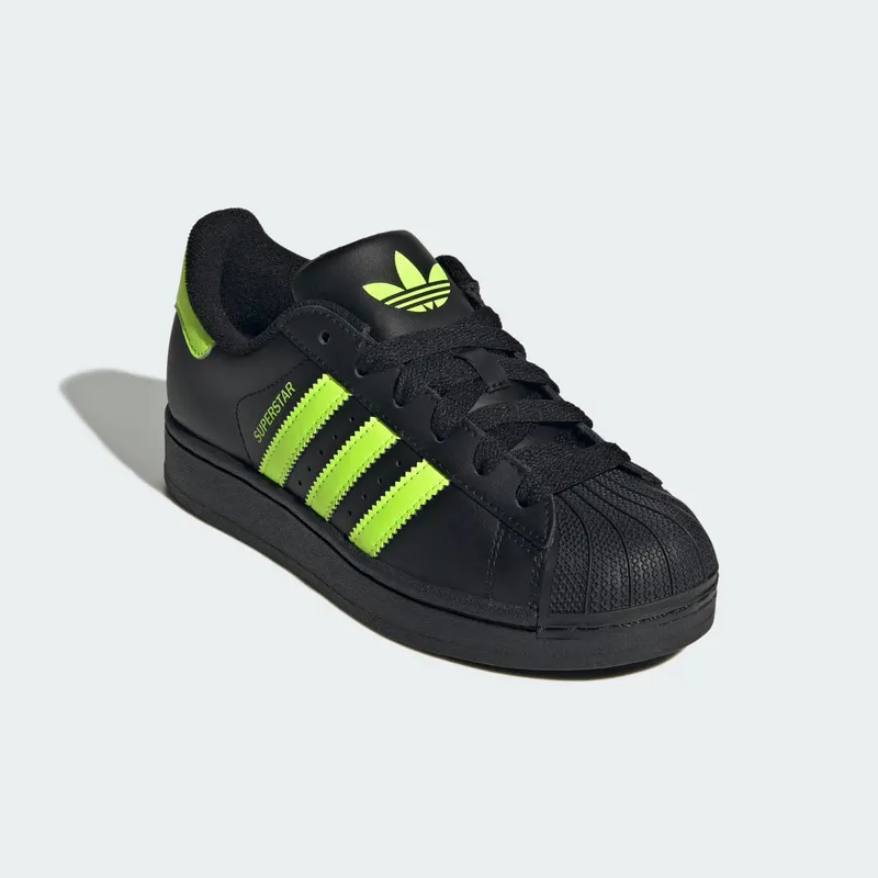 adidas Superstar II Core Black Signal Green (JR3831)
