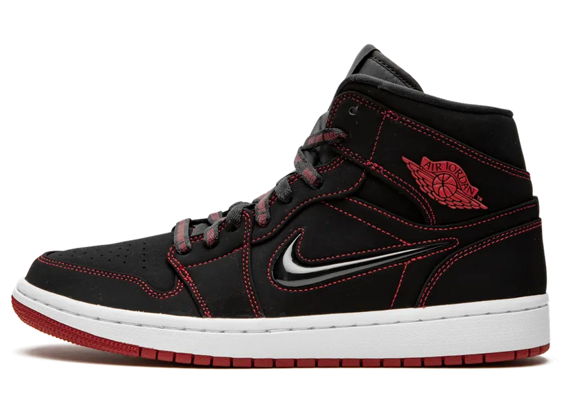 Air Jordan 1 Mid Fearless – Black Gym Red (CK5665-062)