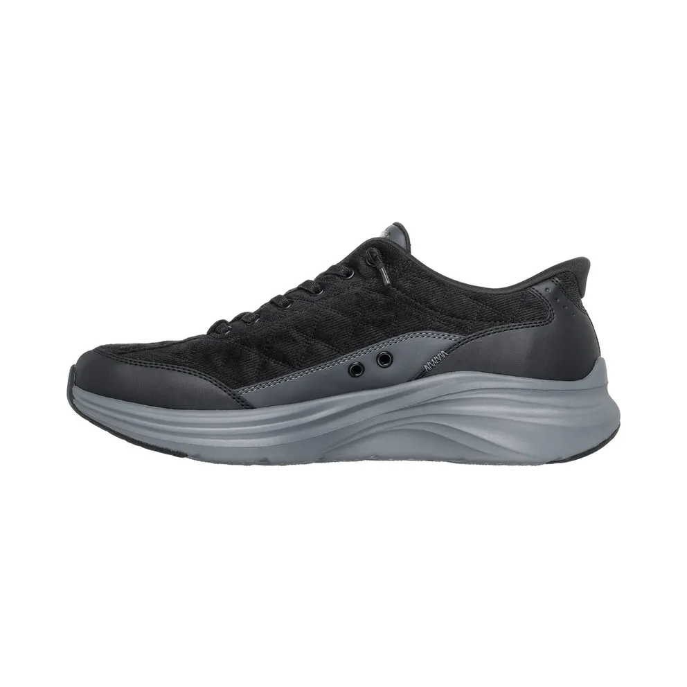 Skechers Slip-ins: Contour Foam “Cozy Fit Cordelux Sneaker Black / Houtskool” (232618BKCC)