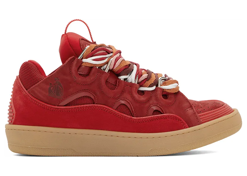 Lanvin Red Curb Sneakers (FM-SKRK11-DRAL-H22)