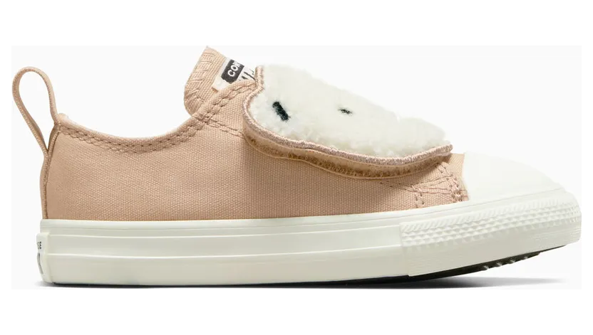 Converse Chuck Taylor All Star One Strap Sherpa Bear Easy-On Warm Quarry/Egret/Black (A10040C)