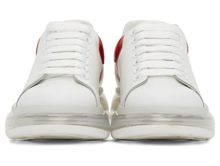 Alexander McQueen White & Red Oversized Sneakers (604233WHX99) (2)
