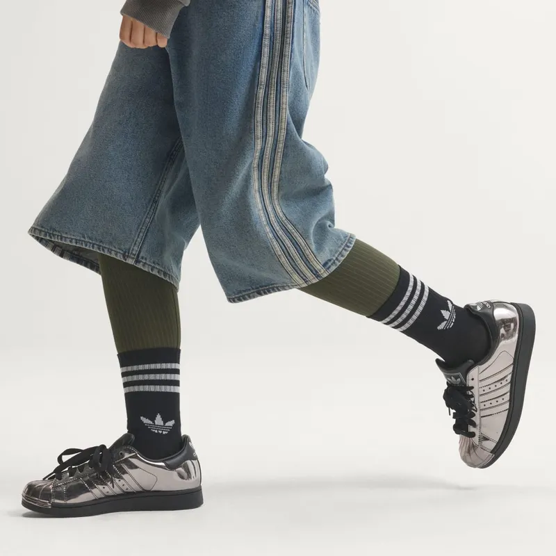 Adidas SUPERSTAR II Shoes Core Black / Core Black / Silver Metallic (KJ7128)