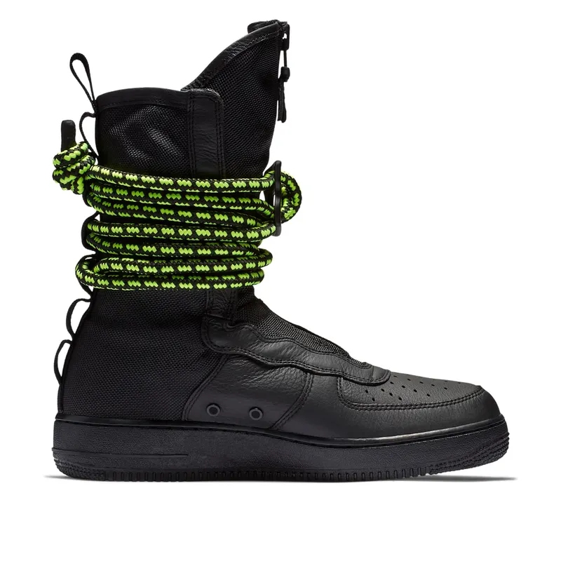 Nike SF Air Force 1 High Black Volt Black/Black-Volt (AA1128-003)