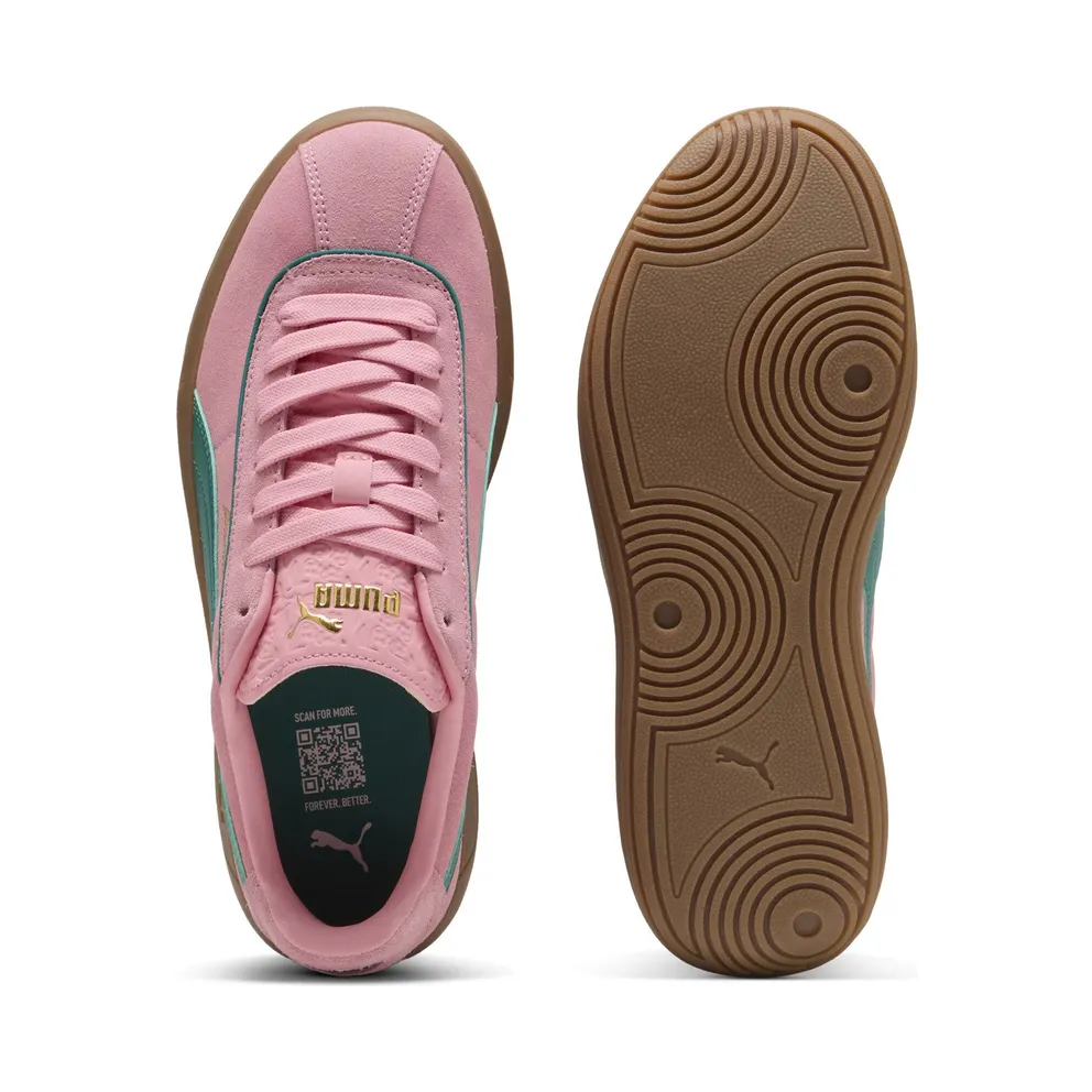 Puma Club Klassika Suede “Pinkscape / Wild Green / Puma Gold” (400718_07)