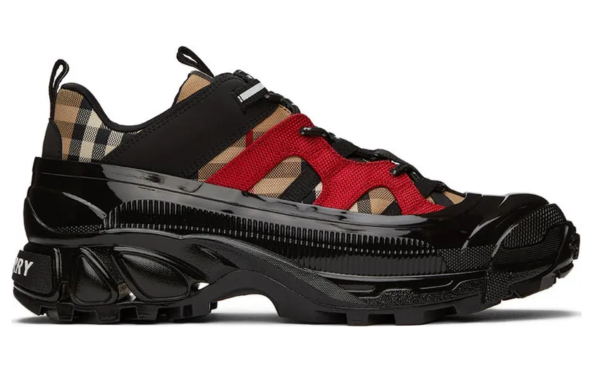 Burberry Black & Red Arthur Sneakers (8056924)