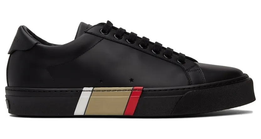 Burberry Black Bio-Based Stripe Sole Sneakers (8042172)