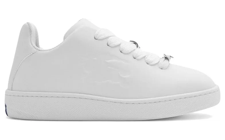 Burberry Box Leather White Equestrian Knight Motif (8083385)