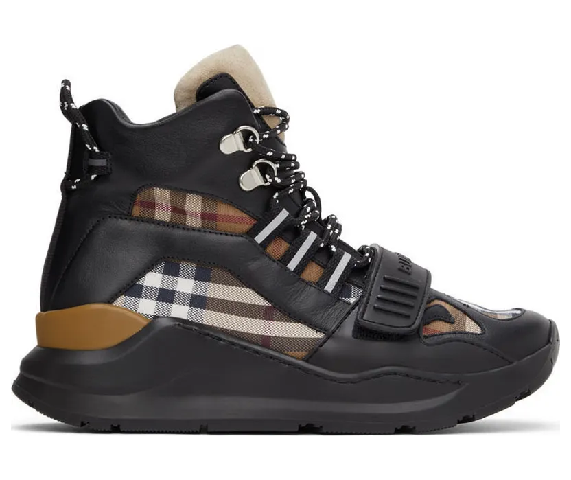 Burberry Brown Check Ramsey Hi (8046390)