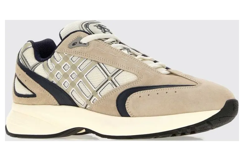 BURBERRY Eclipse Suede and Mesh with Check Inserts Beige (8127674)