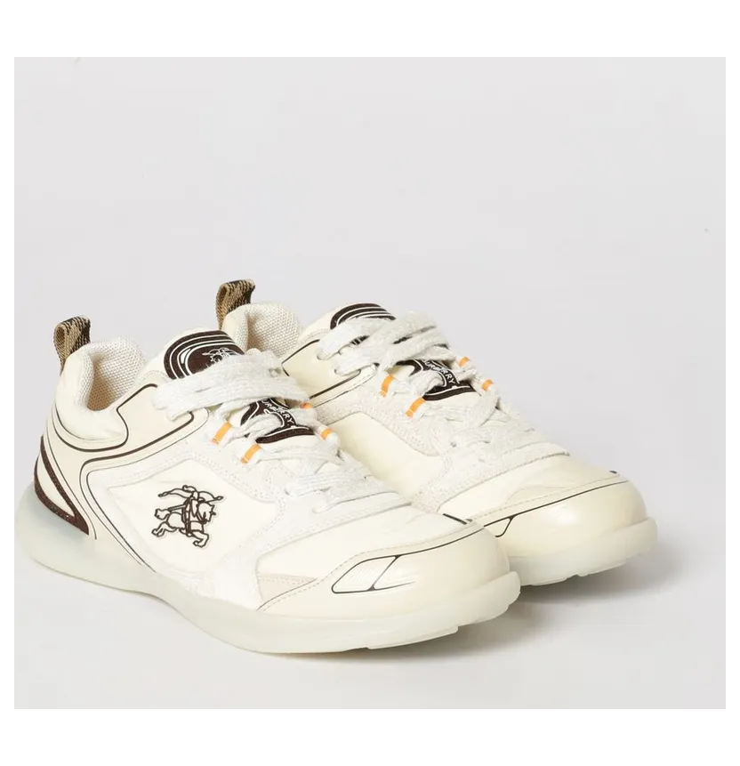 BURBERRY EKD Low-Top Synthetic Leather White (8119538)