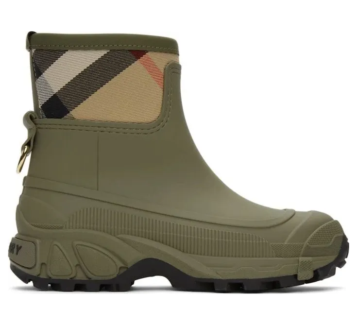 Burberry House Check Rain Boot Khaki Archive Beige (8045185)
