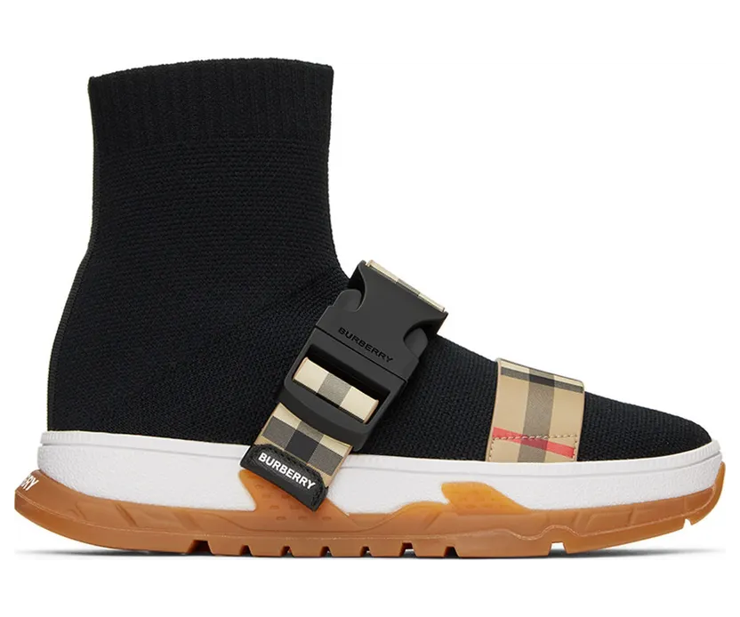 Burberry Kids Buckled Strap Union Sock (8041008)