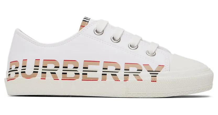 Burberry Kids White Icon Stripe Logo (8038500)