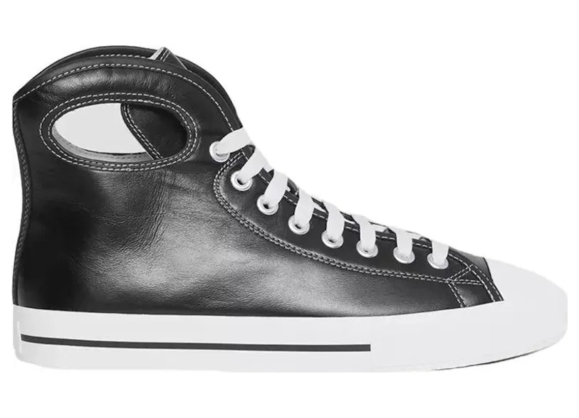 Burberry Larkhall High-Top Black White Leather (8039065)