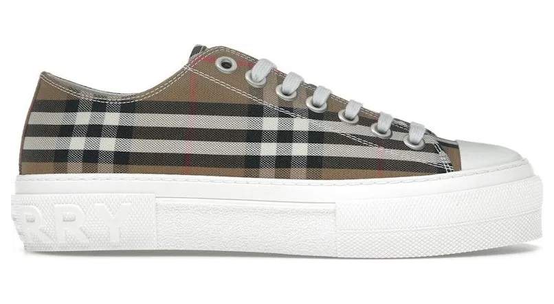 Burberry Low Top House Check Sneaker Taupe Brown (8094751)