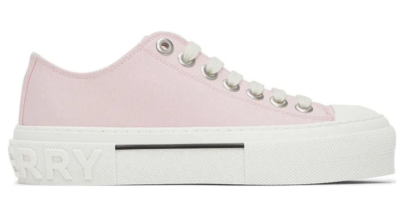 Burberry Pink Organic Cotton Low-Top (8050685)