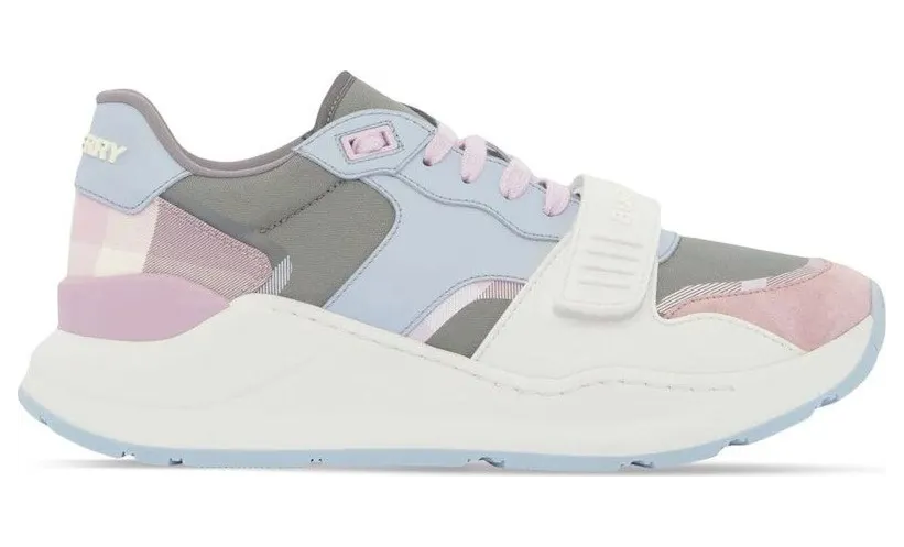 Burberry Ramsey Light Blue Pink Suede (Women) (8055914)