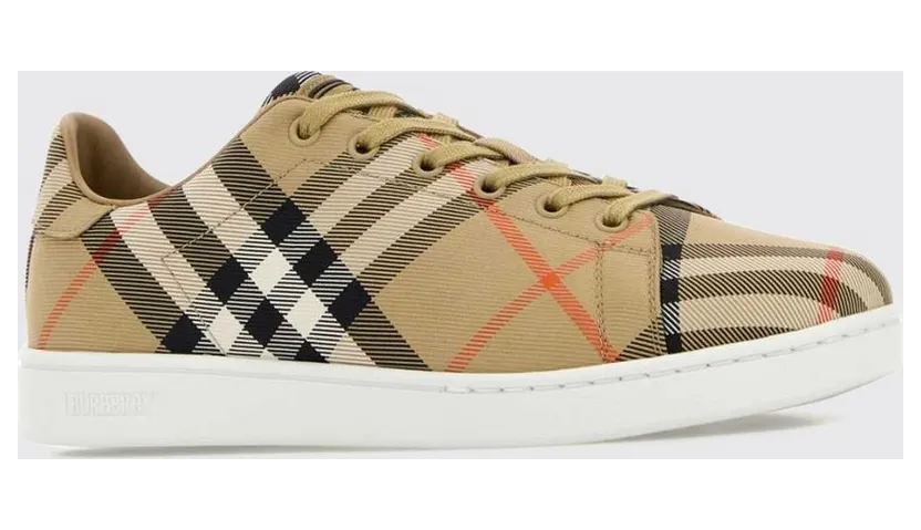 BURBERRY Set Low-Top in Vintage Check Fabric Sand (8118855)