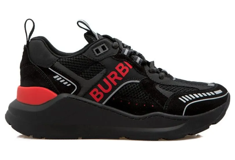 Burberry Suede and Mesh Black Bright Red (8057350)