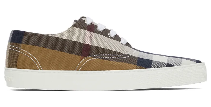 Burberry Tan Check Point Toe (8042137)