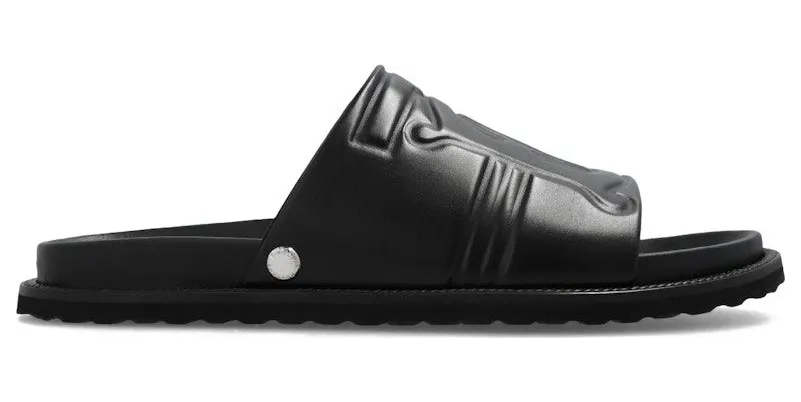 Burberry Thornton Leather Slides Black (8065467)