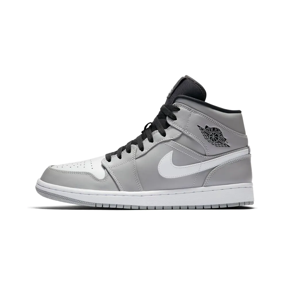 Jordan 1 Mid Wolf Grey Black White