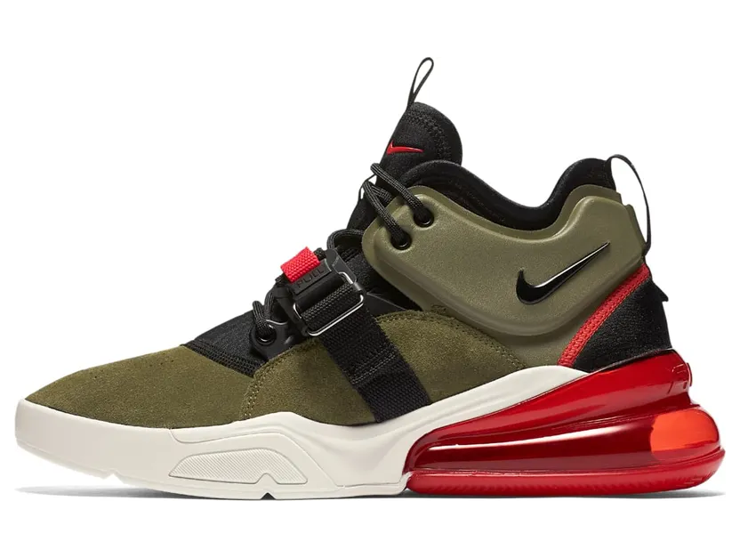 Nike Air Force 270 Medium Olive/Challenge Red