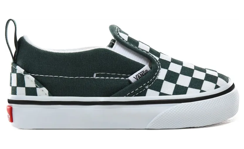 VANS Checkerboard Slip-on V Schoenen Voor Peuters (Groen)