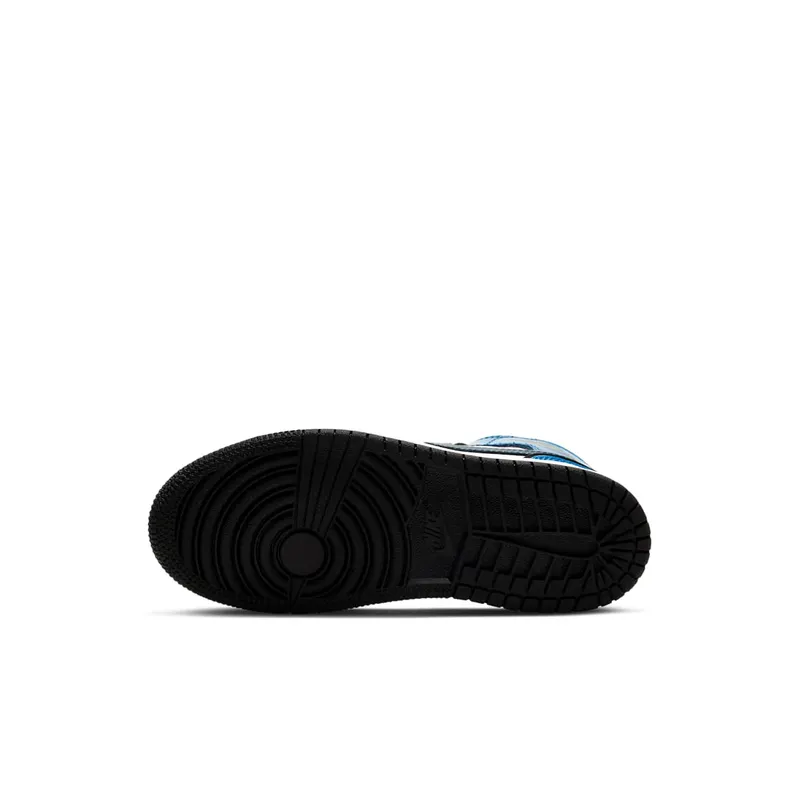 Jordan 1 Mid Signal Blue (PS) (BQ6932-402)