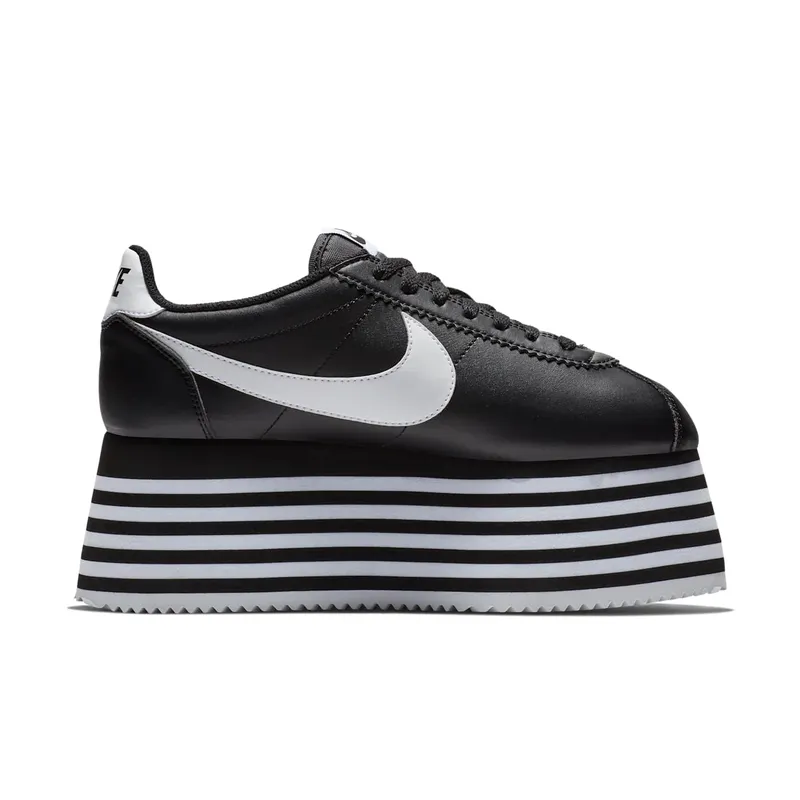 Nike  Cortez Platform Comme des Garcons Black White (W) Black/White (BV0070-001)