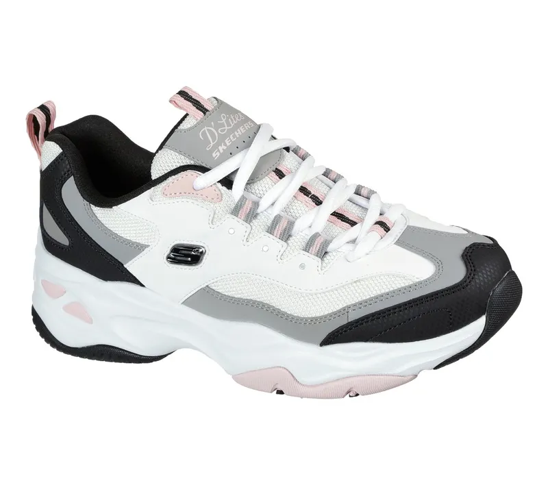 Skechers D’Lites 4.0 – Fresh Diva Sneaker White/Black/Pink