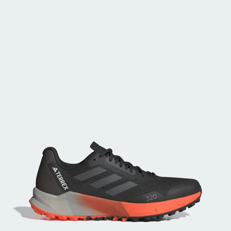 adidas Terrex Agravic Flow 2.0 Trail Core Black Grey Impact Orange (IG8018)