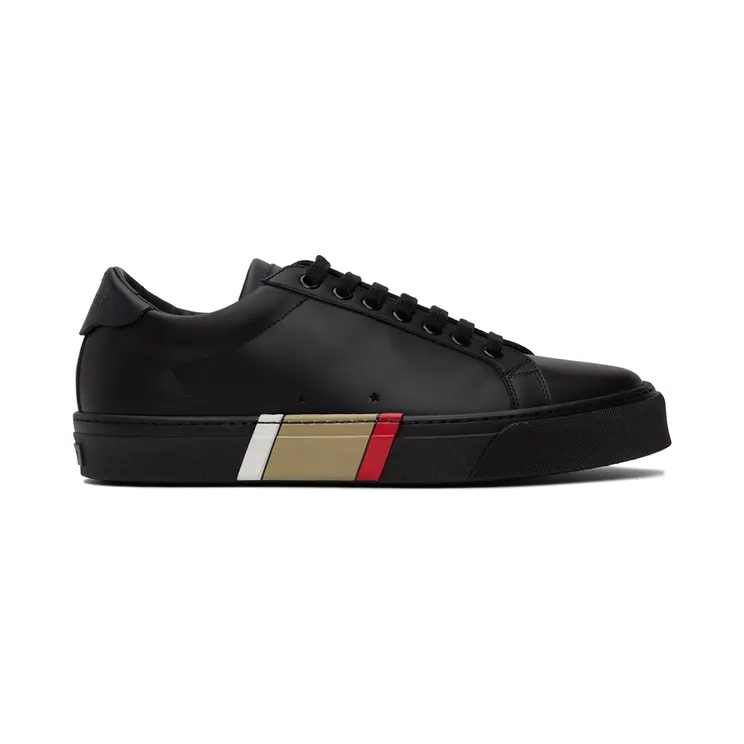 Burberry Black Bio-Based Stripe Sole Sneakers (8042172)