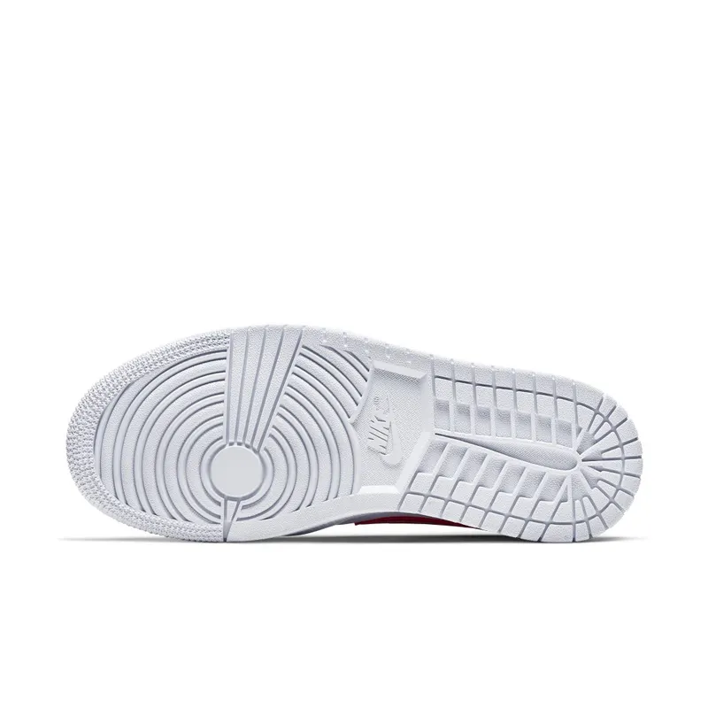 Air Jordan Womens Nike AJ I 1 Mid White ‘Red Royal’ (2020) (BQ6472-164)