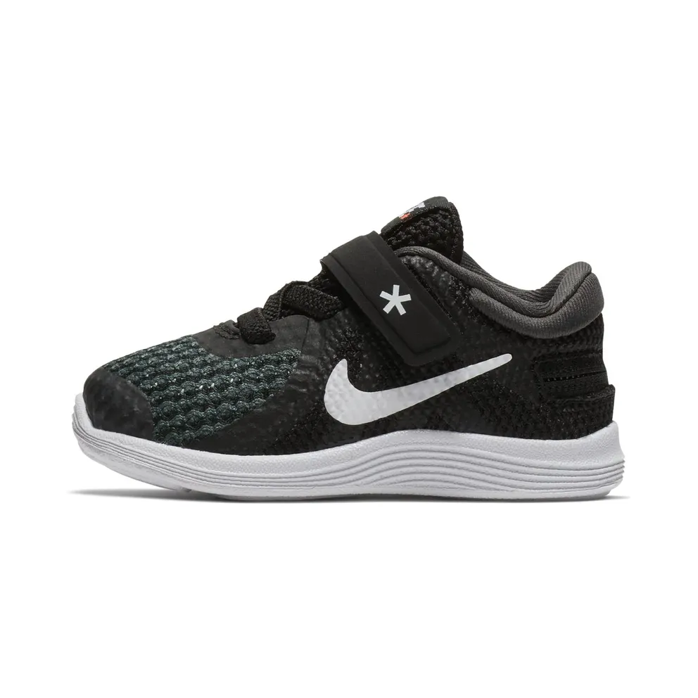 Nike Revolution 4 FlyEase “Black / Anthracite / Total Crimson / White” (AH7796-001)