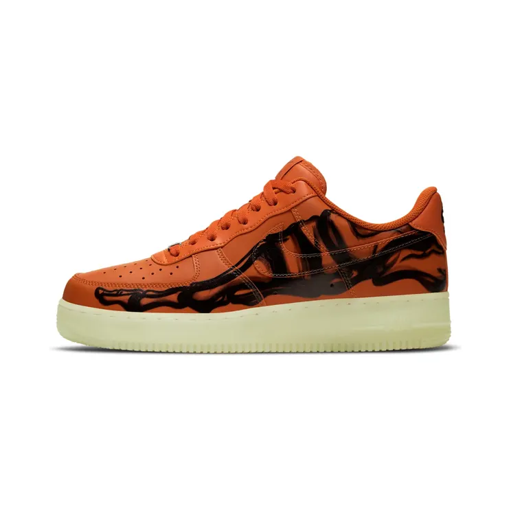 Nike Air Force 1 ’07 Skeleton QS Starfish – Orange “Starfish / Black” (CU8067-800)
