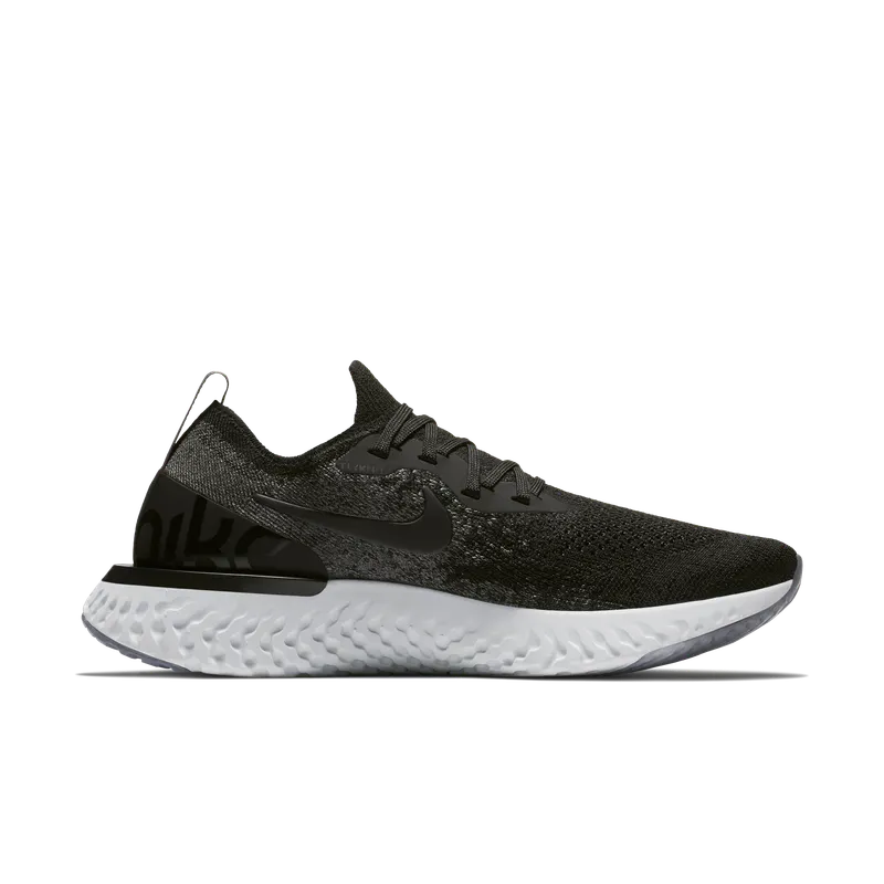 Nike Epic React Flyknit Black Dark Grey (W) Black/Black-Dark Grey-Pure Platinum (AQ0070-001)