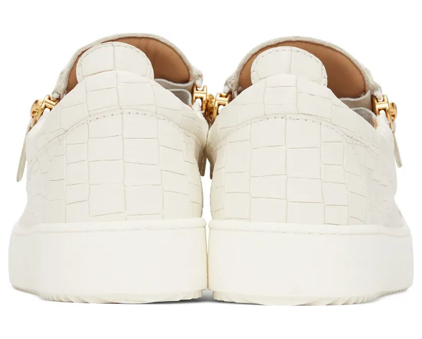 Giuseppe Zanotti White Croc May London Frankie Sneakers (RU00010-91221) (4)
